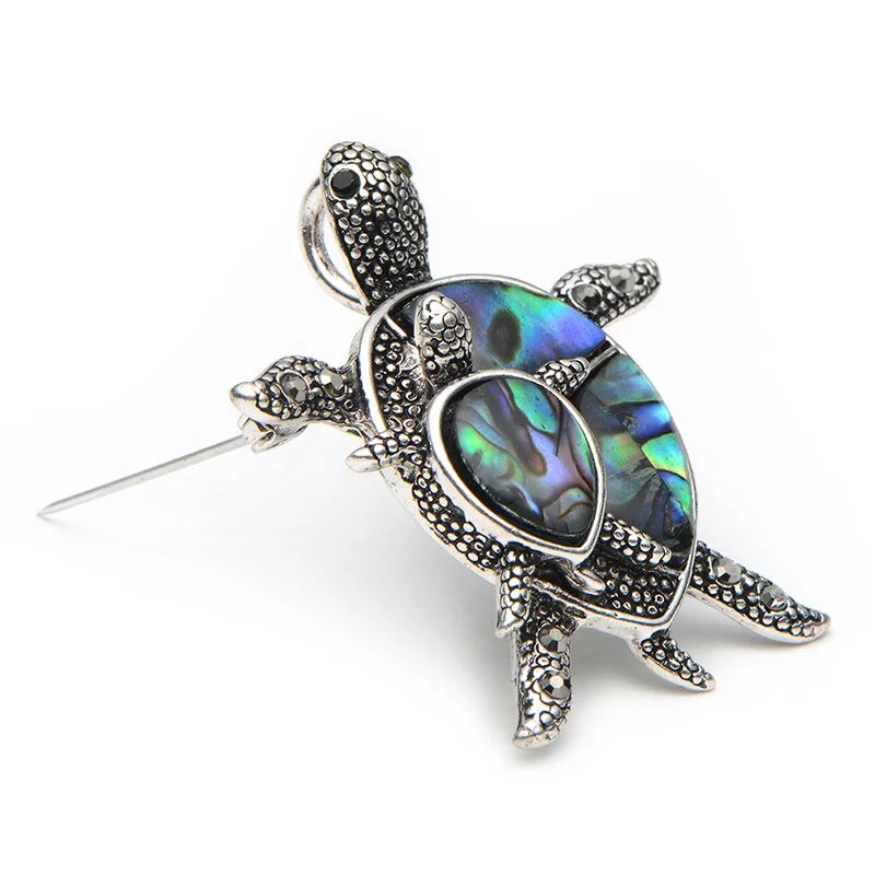Broche Tortue - Coquillage nacré