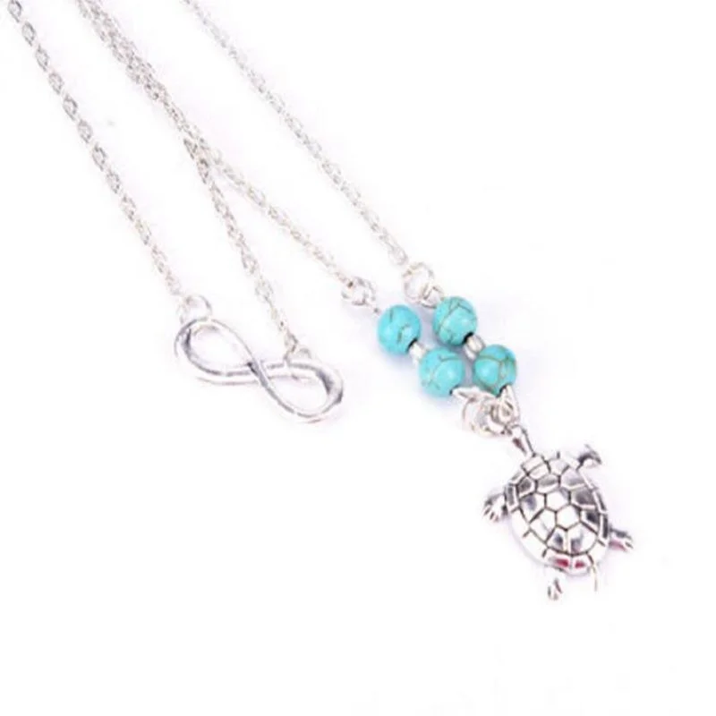 Bracelet Cheville Tortue Infini porté