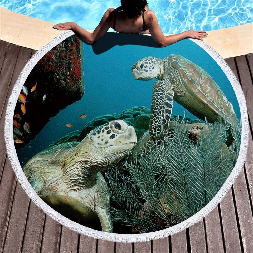 Conception de la Serviette de Plage Tortue