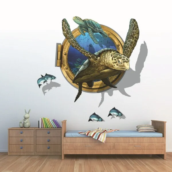 Sticker Tortue en décoration