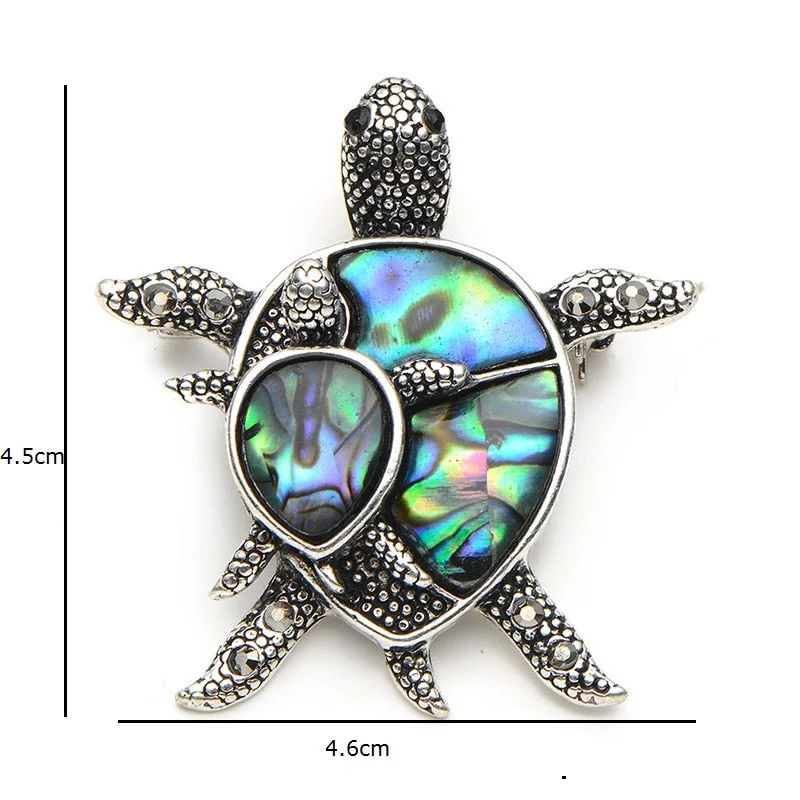 Broche Tortue - Coquillage nacré