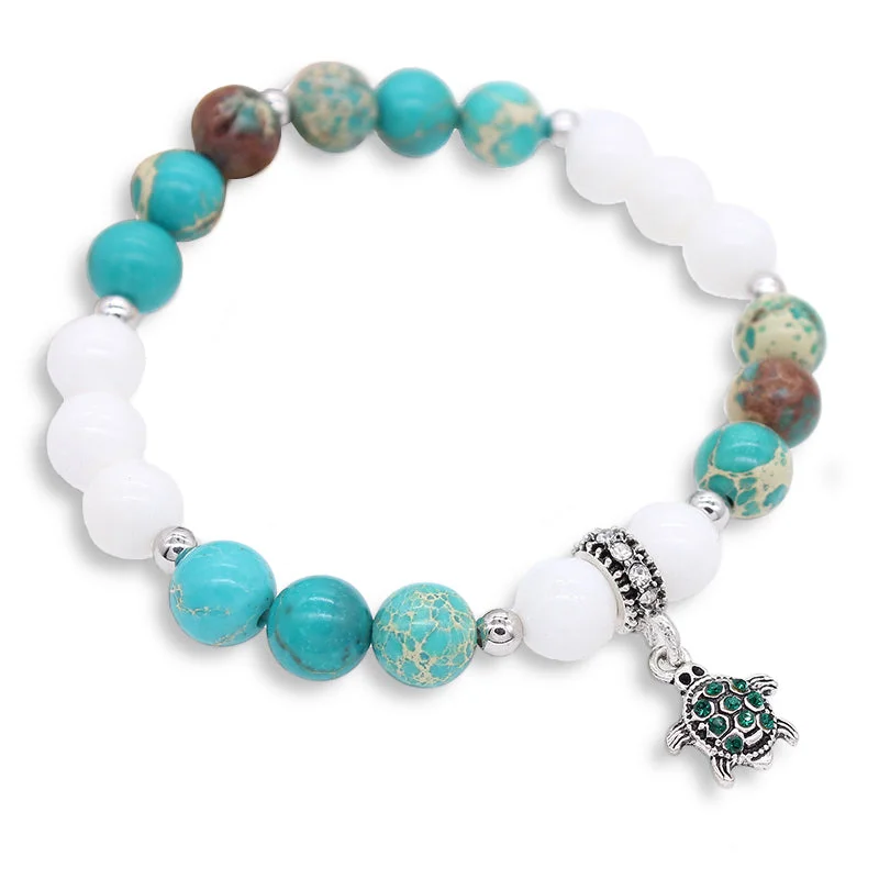 Bracelet Perle avec Tortue