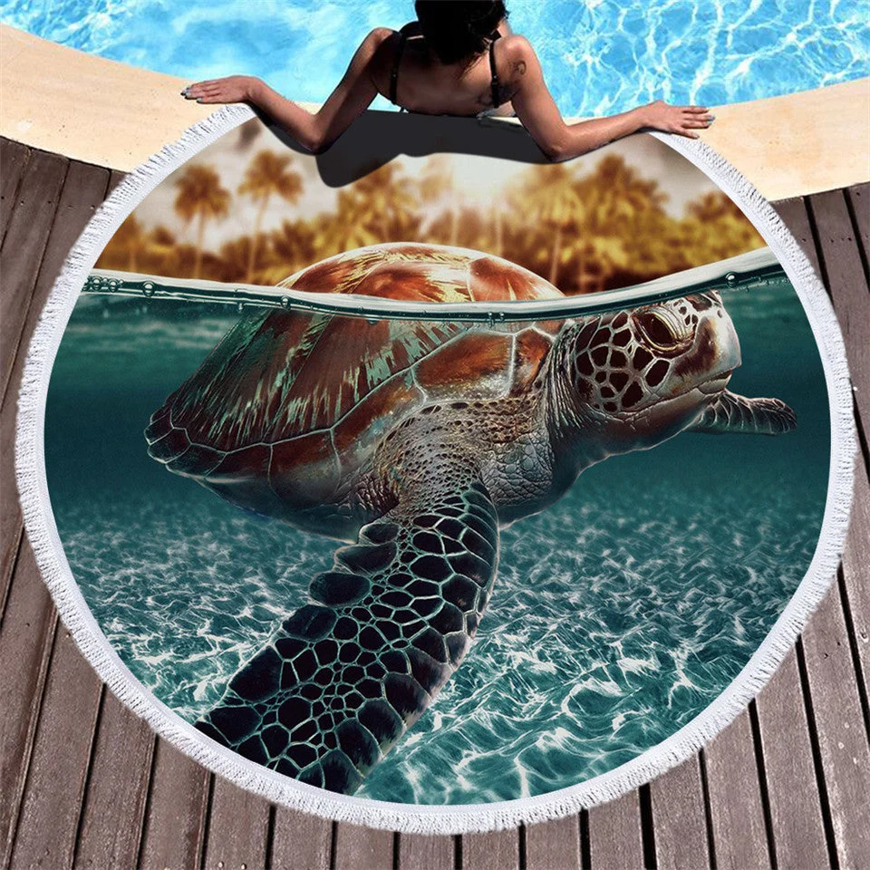Serviette de Plage Tortue - Caouanne – Image 2