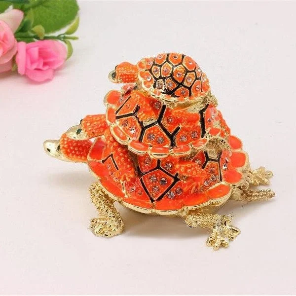 Boite à Bijoux Tortue Scale ouverte