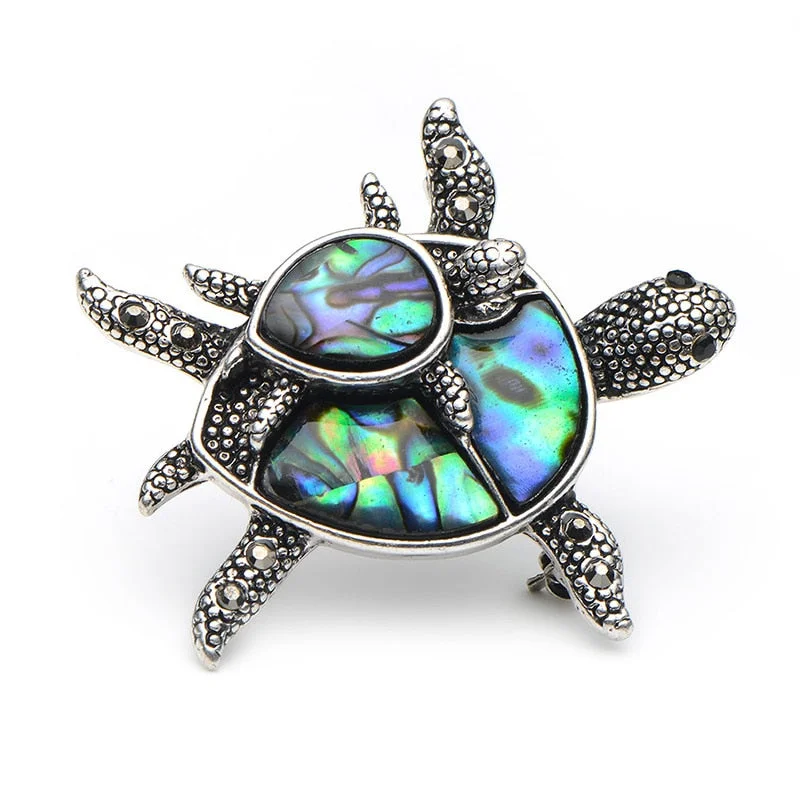 Broche Tortue - Coquillage nacré – Image 4