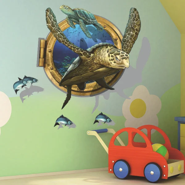 Sticker Rond Tortue - Echappée – Image 4