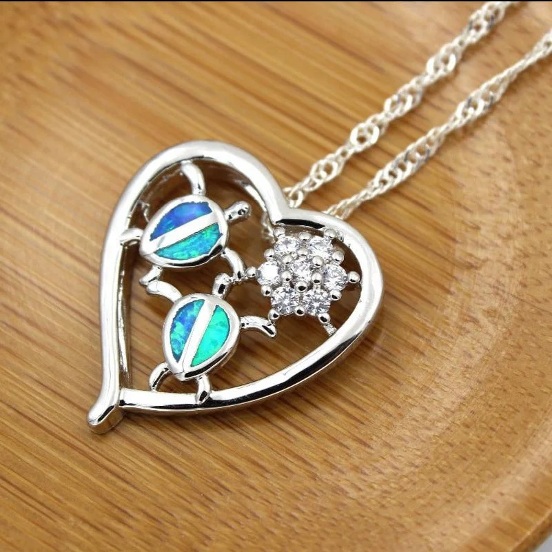 Pendentif Tortue Amor avec chaîne