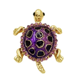 Broche Tortue - Violetta Or