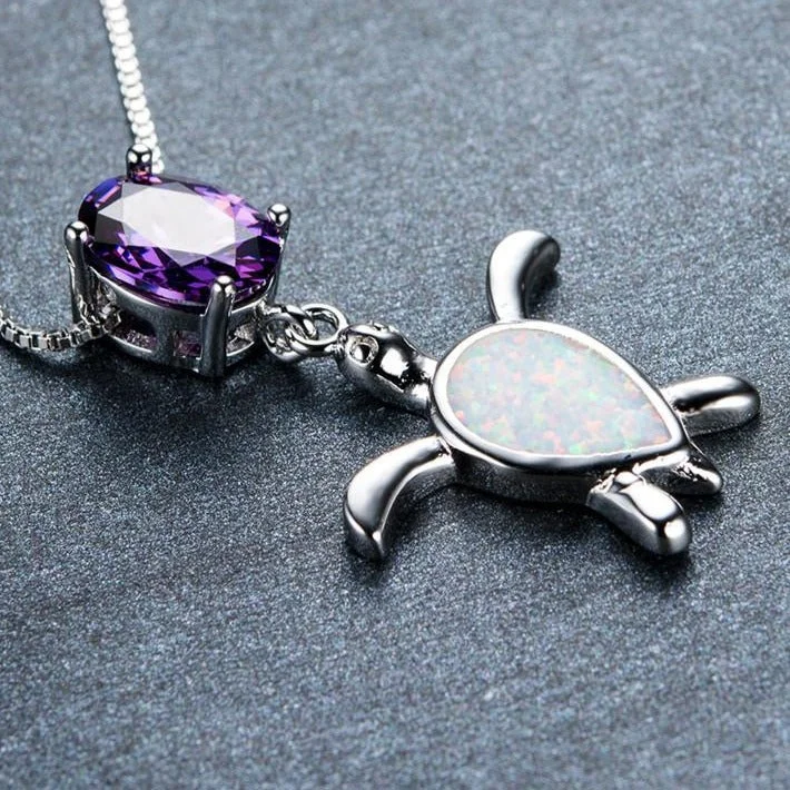 Pendentif Tortue - Violetta (argent) – Image 4