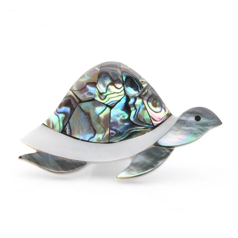 Broche Tortue - Carapace Nacré