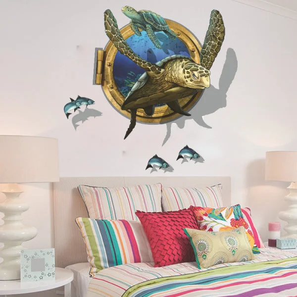 Sticker Rond Tortue en PVC