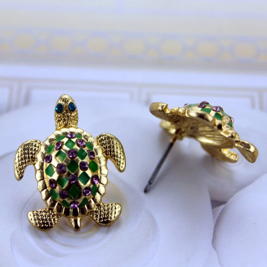 Boucles d'Oreilles Tortue - Pure
