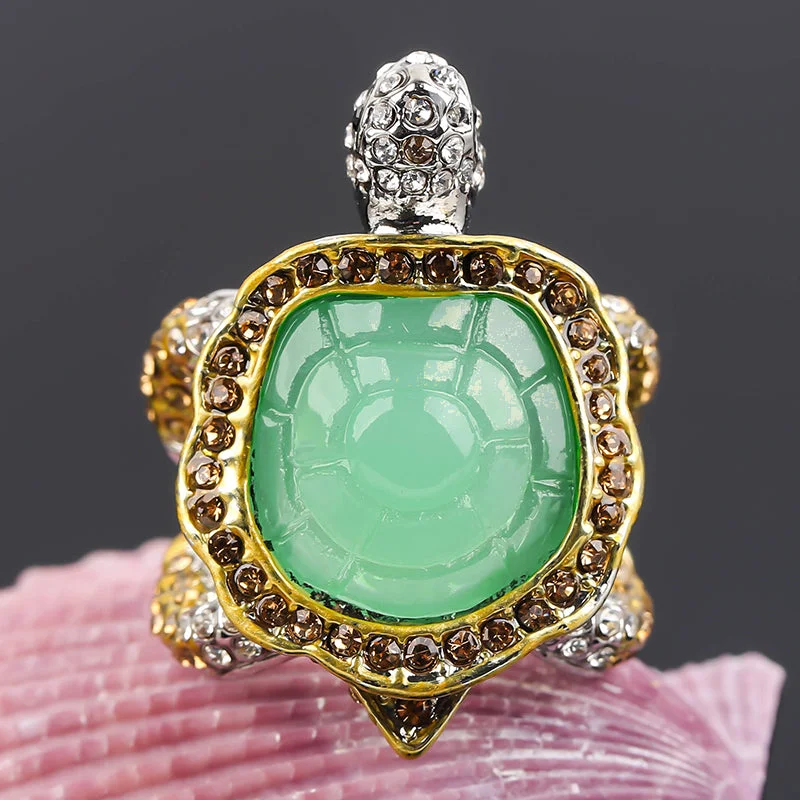 Bague Tortue Acier