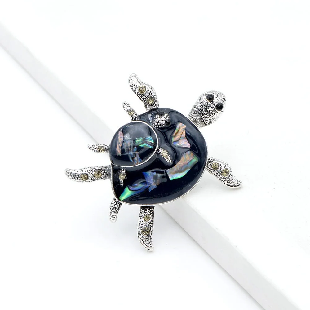 Broche Tortue - Nacre noir – Image 3