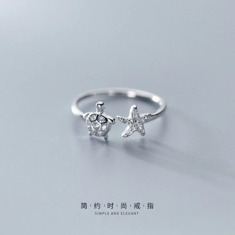 Bague Tortue - Étoile