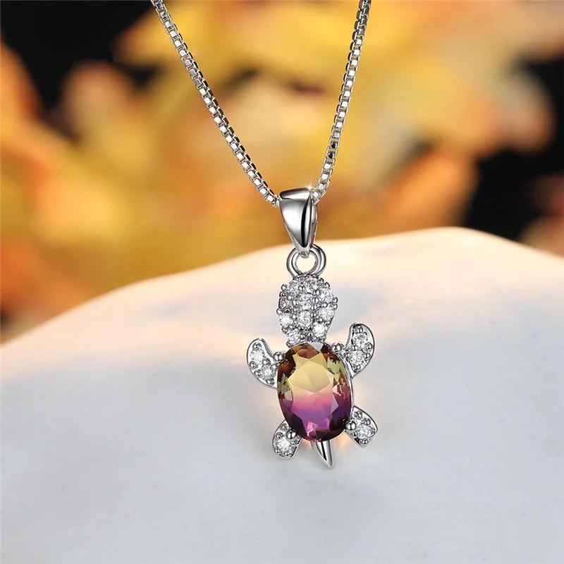 Pendentif Tortue en Opale