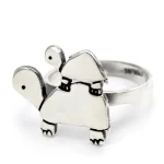 Bague Tortue - Mère et Bébé
