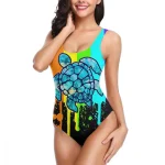 Maillot de Bain Tortue Peinture (1 pièce)