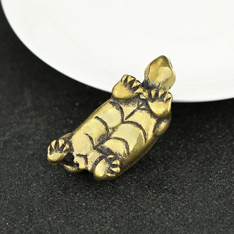 Figurine Tortue en Cuivre Vintage