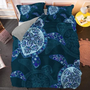 Parure de Lit Tortue 3PCS - BlueDreams