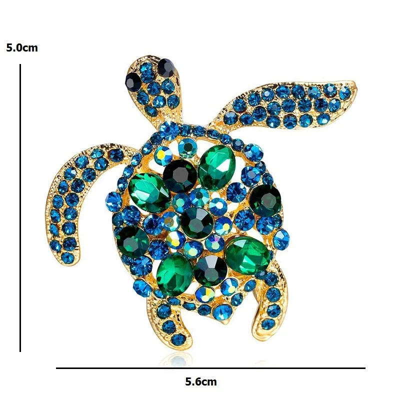 Broche Tortue - Bleu & Vert – Image 2