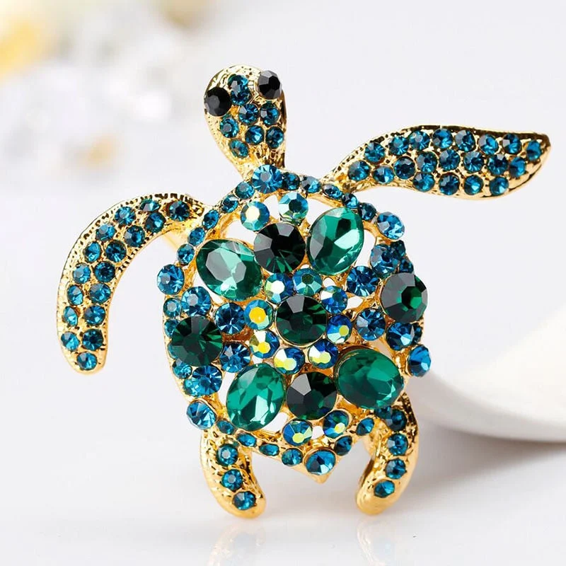 Broche Tortue - Bleu & Vert – Image 3