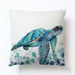 Housse Coussin Tortue - Caraïbes