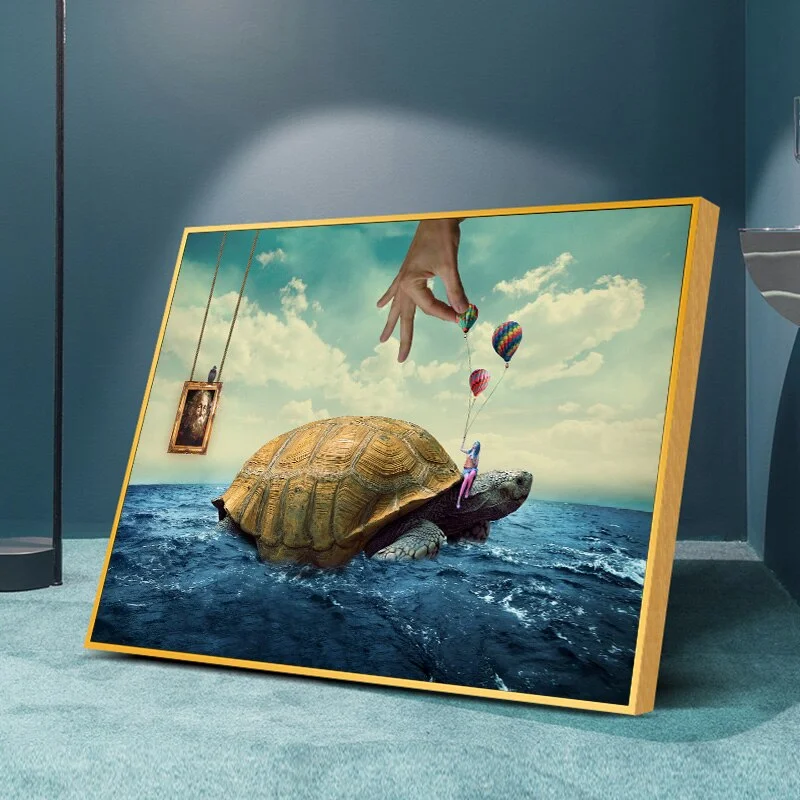 Poster Tortue Minimal World