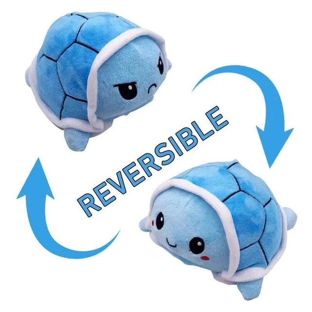 Peluche Tortue Réversible Arc-en-Ciel
