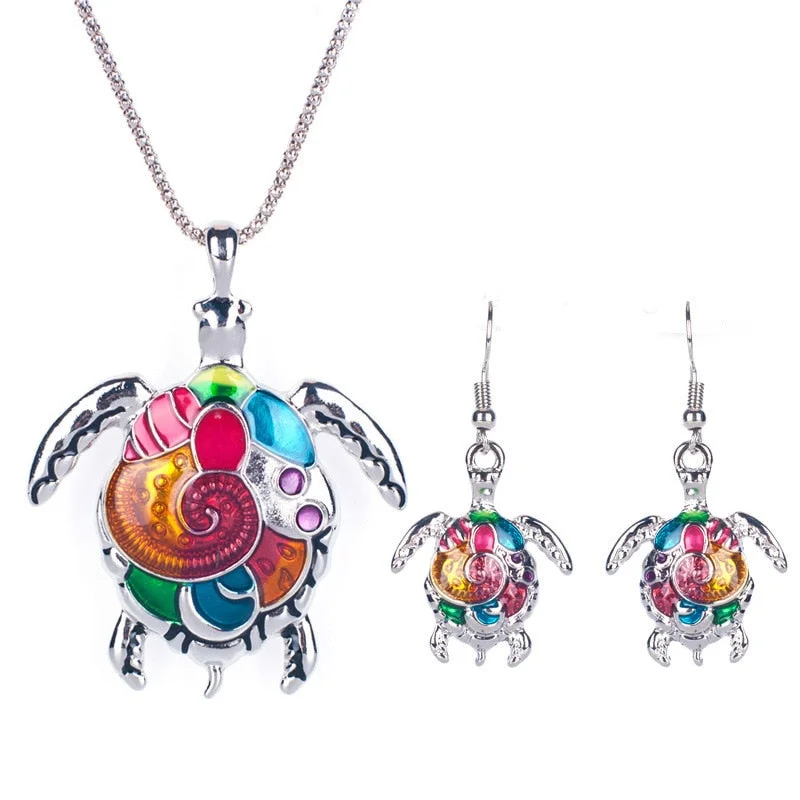 Boucles d'oreilles Tortue - Abstrait