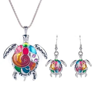 Boucles d'oreilles Tortue - Abstrait