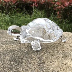 Figurine Tortue CrystalBlue (Verre)
