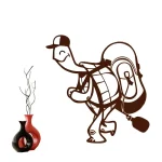 Sticker Tortue Géant - Voyageur