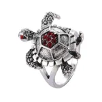Bague en Forme de Tortue - Mosaic (Acier)