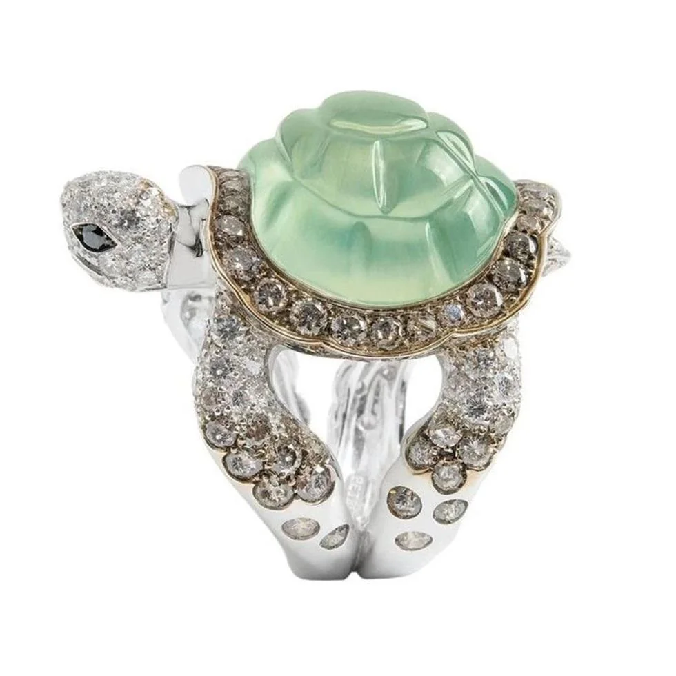 Bague en Forme de Tortue