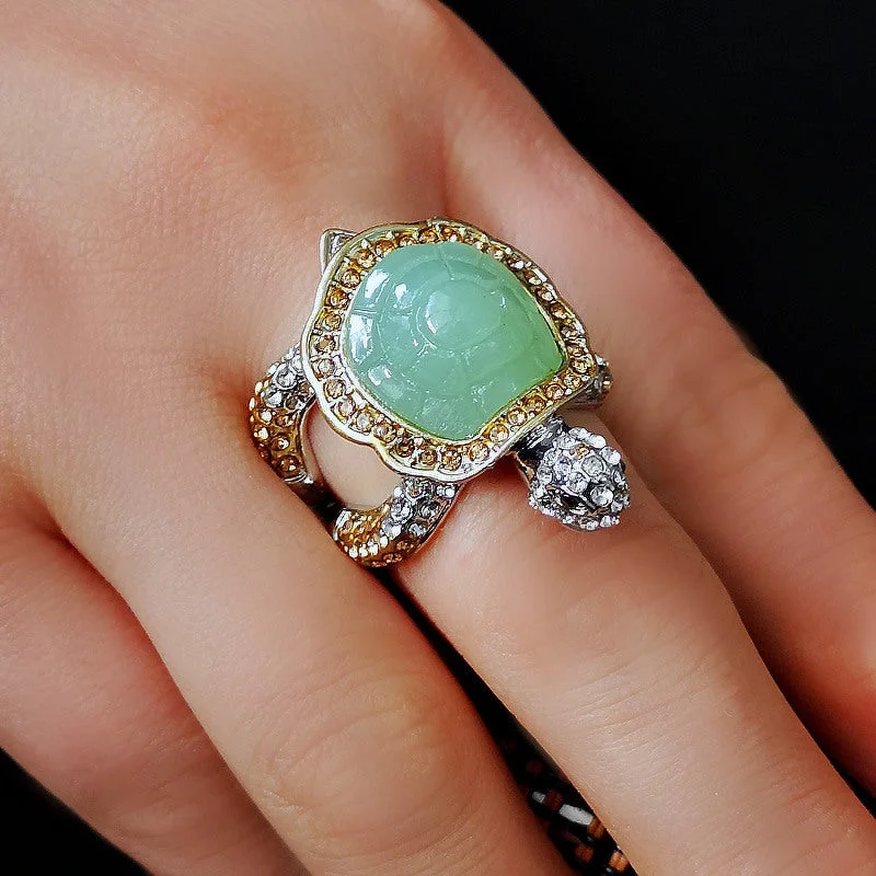 Bague en Forme de Tortue - Glam (Acier) – Image 2