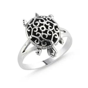 Bague Tortue - Arabesque (Argent)