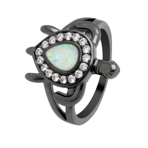 Bague Tortue de Mer - BlackStrass (Acier)