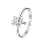 Bague Tortue Discrète - Classica (Acier)