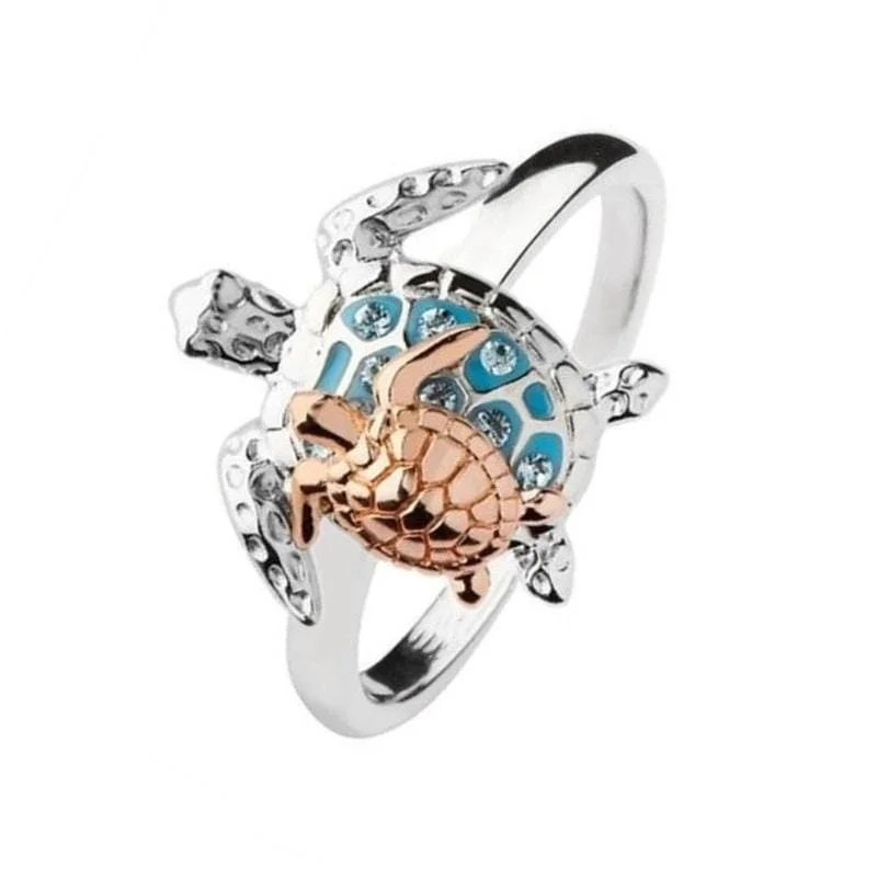 Bague Tortue Mère Fille