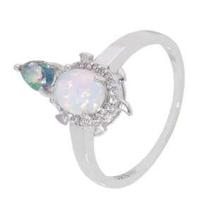 Bague Tortue - Opaline