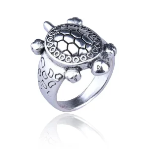 Bague Tortue - Retro (Acier)