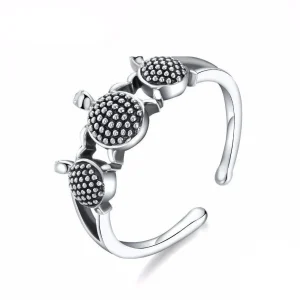 Bague Tortue - Triplette (Argent)