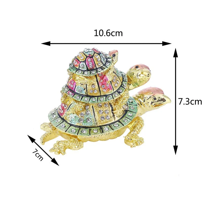 Dimensions de la Boite à Bijoux Tortue