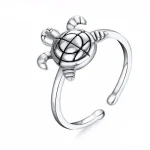 Bague Tortue - Discrète (Acier)
