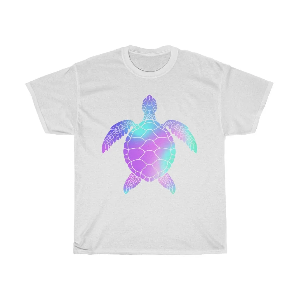 T-shirt Tortue Femme - Sunset en action
