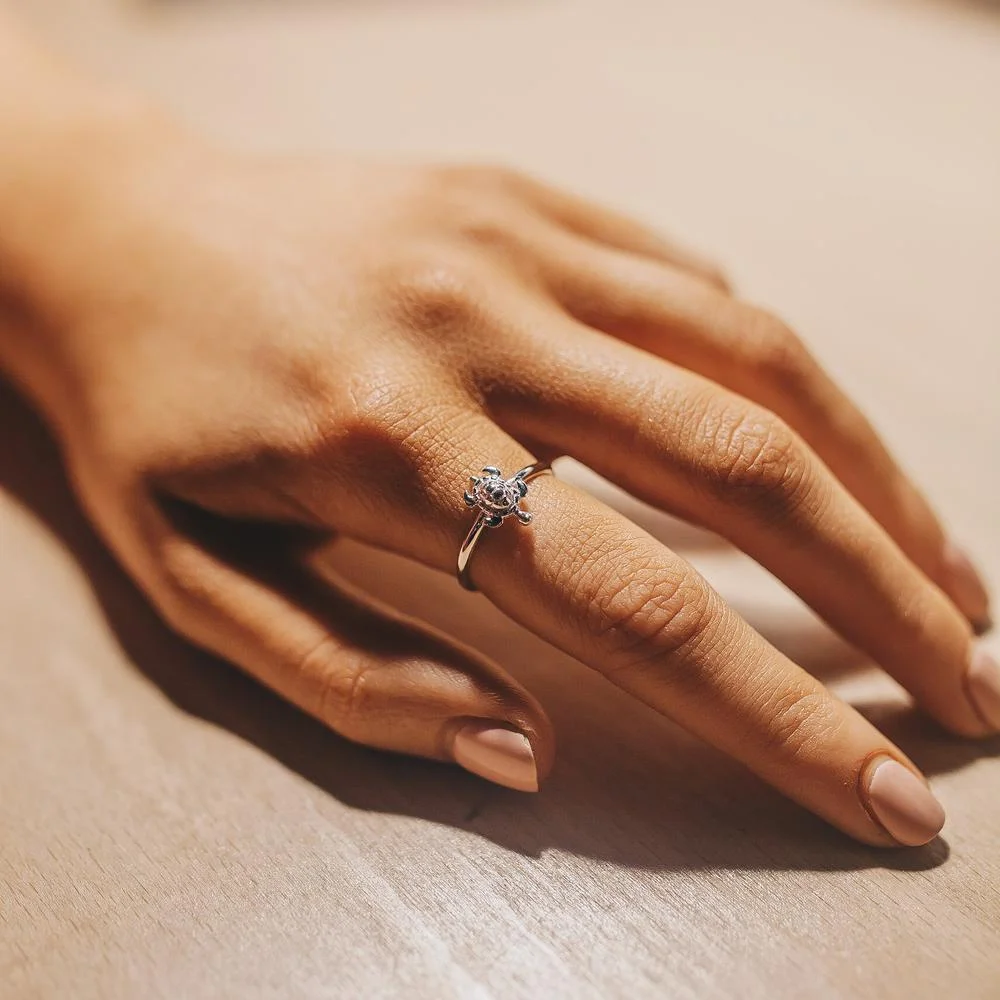 Bague Tortue Discrète - Classica (Acier) – Image 3