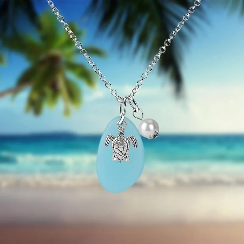 Collier Tortue de Mer - Surf Attitude en gros plan