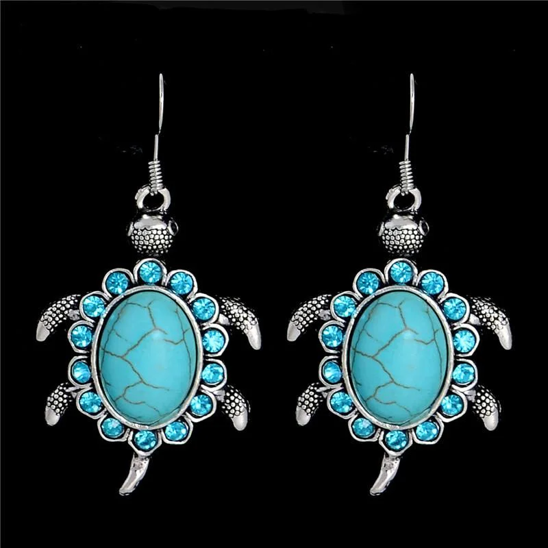 Boucles d'oreilles Tortue en résine