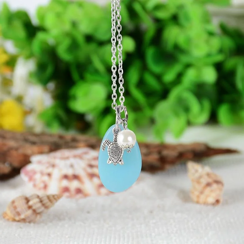 Collier Tortue de Mer - Surf Attitude porté